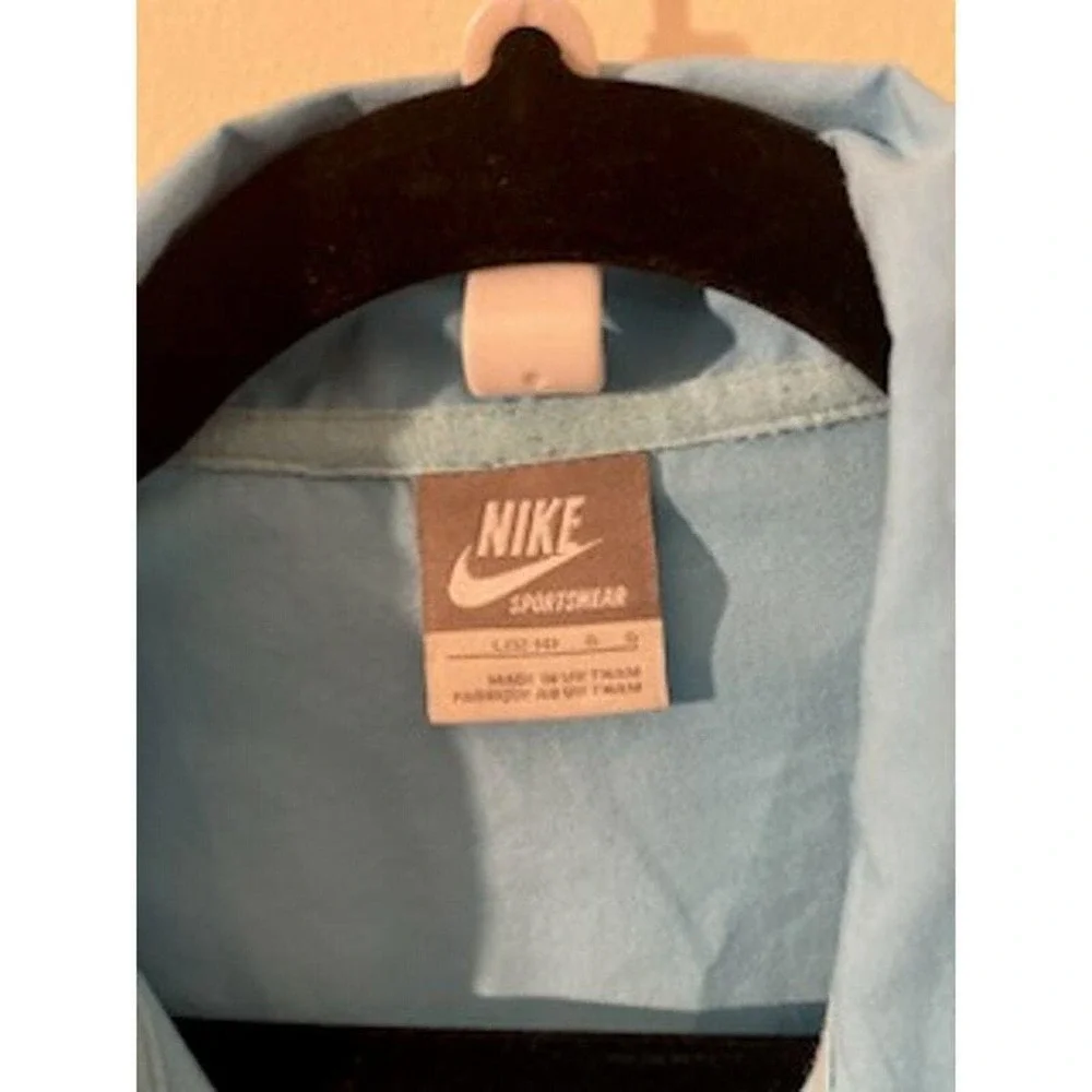Vintage Nike Mens Sportswear Track Jacket‎ Full Zip Baby Blue Large